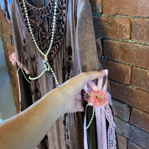 Halloween/Ren Faire brown and pink Dress - Picture 3 of 6